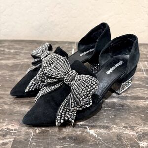 Jeffrey Campbell Valenti Embellished Bow d’Orsay Loafers